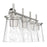 Craftmade Connell 4 Light Vanity, Nickel/Clear