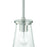 Craftmade Connell 1 Light Mini Pendant, Nickel/Clear