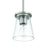Craftmade Connell 1 Light Mini Pendant, Nickel/Clear