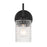 Craftmade Claire 1 Light Wall Sconce, Black/Clear Bubble