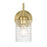 Craftmade Claire 1 Light Wall Sconce, Brass/Clear Bubble