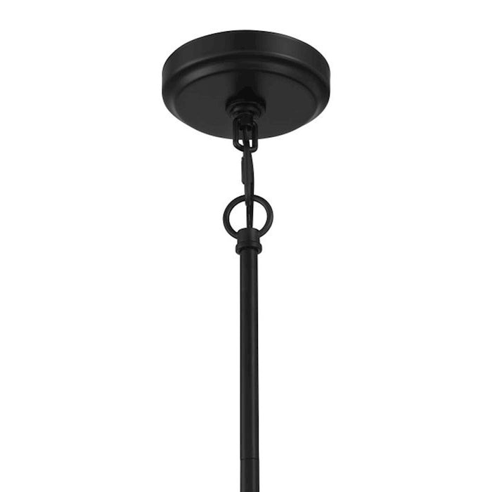 Craftmade Claire 5 Light Chandelier, Black/Clear Bubble