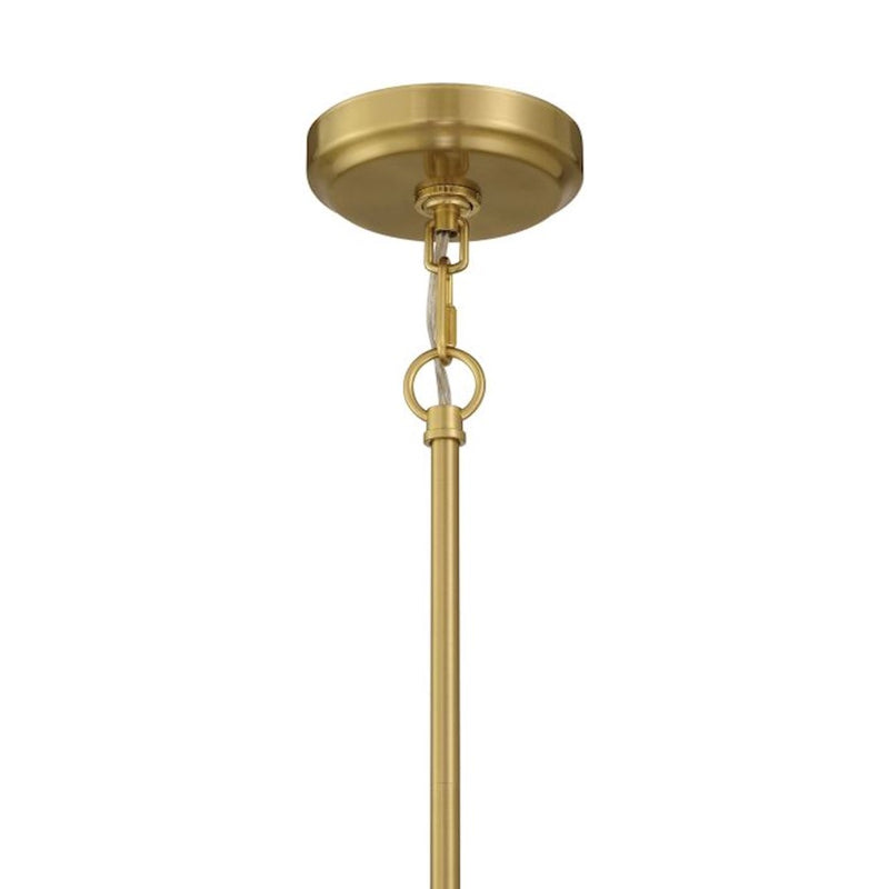 Craftmade Claire 5 Light Chandelier, Brass/Clear Bubble