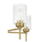 Craftmade Claire 5 Light Chandelier, Brass/Clear Bubble