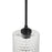 Craftmade Claire 1 Light Mini Pendant, Black/Clear Bubble