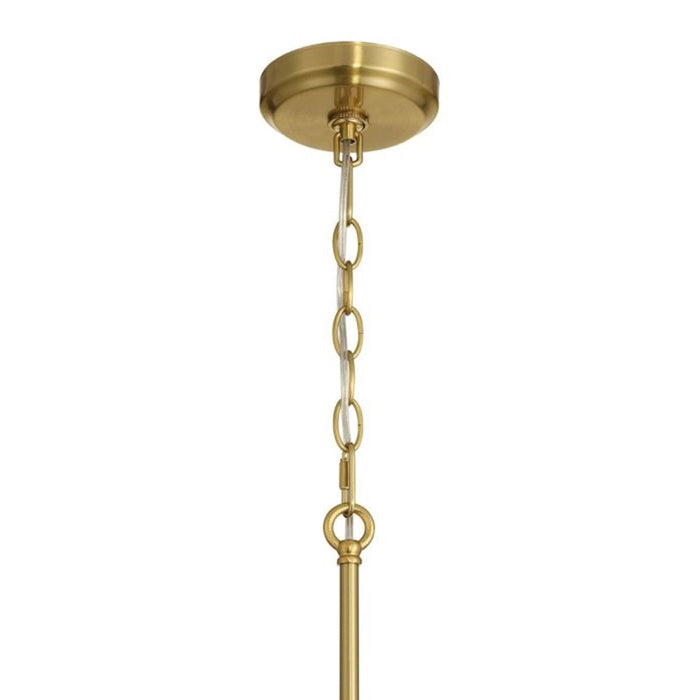 Craftmade Claire 1 Light Mini Pendant, Brass/Clear Bubble