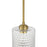 Craftmade Claire 1 Light Mini Pendant, Brass/Clear Bubble