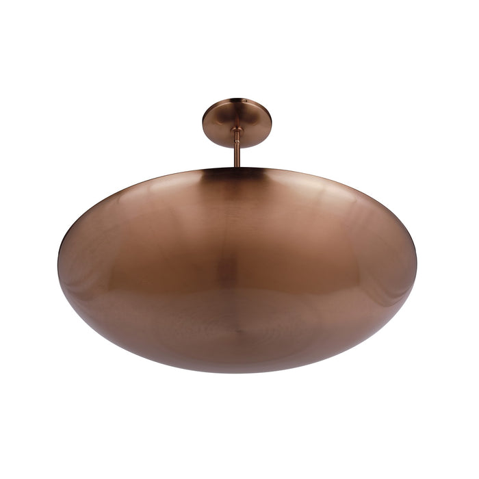 Craftmade Isabel 5 Light Semi-Flush, Satin Brass/Satin Brass