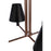 Craftmade Blake 4 Light Chandelier, Black/Brass/Black