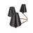 Craftmade Blake 6 Light Chandelier, Flat Black/Satin Brass