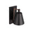 Craftmade Blake 1 Light Wall Sconce, Black/Brass/Black