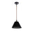 Craftmade Blake 1 Light Pendant, Flat Black/Satin Brass/Flat Black - 60991-FBSB