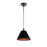 Craftmade Blake 1 Light Pendant, Flat Black/Satin Brass/Flat Black
