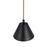 Craftmade Blake 1 Light Pendant, Flat Black/Satin Brass/Flat Black