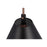 Craftmade Blake 1 Light Pendant, Flat Black/Satin Brass/Flat Black