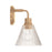 Craftmade Pleated 1 Light Wall Sconce, Premium Bronze/Clear Pleated