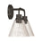 Craftmade Pleated 2 Light Vanity, Flat Black/Clear Pleated