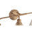 Craftmade Pleated 3 Light Vanity, Premium Bronze/Clear Pleated