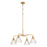 Craftmade Pleated 4 Light Chandelier, Premium Bronze/Clear Pleated - 61124-CPZ
