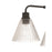 Craftmade Pleated 4 Light Chandelier, Flat Black/Clear Pleated