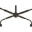 Craftmade Pleated 4 Light Chandelier, Flat Black/Clear Pleated