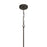 Craftmade Pleated 6 Light Chandelier, Flat Black/Clear Pleated
