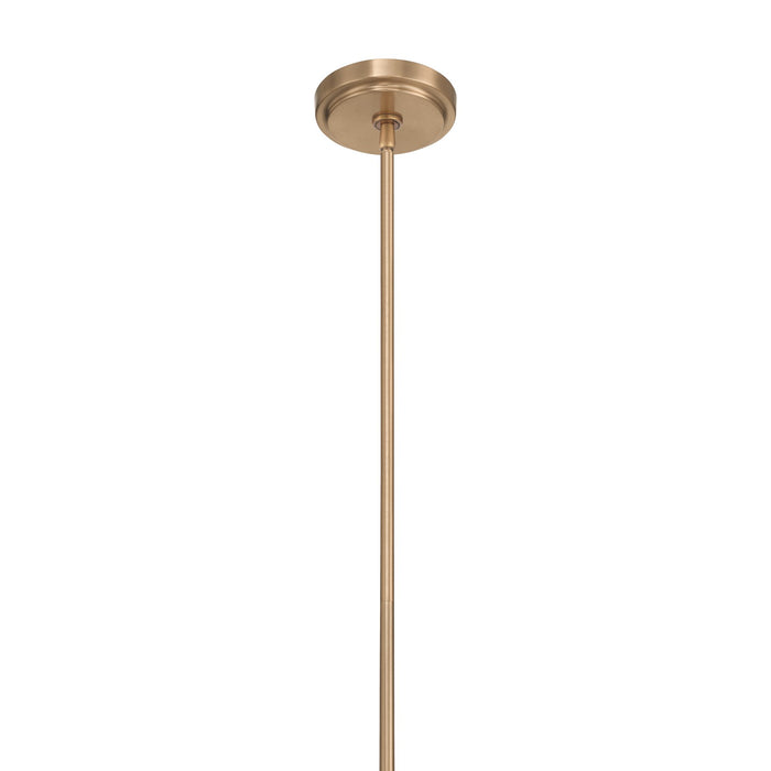 Craftmade Pleated 3 Light Island, Premium Bronze/Clear Pleated