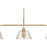 Craftmade Pleated 3 Light Island, Premium Bronze/Clear Pleated