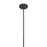 Craftmade Pleated 3 Light Island, Flat Black/Clear Pleated