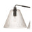 Craftmade Pleated 3 Light Island, Flat Black/Clear Pleated