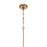 Craftmade Pleated 1 Light Mini Pendant, Premium Bronze/Clear Pleated