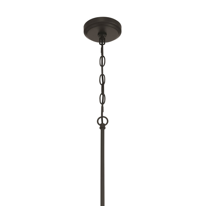 Craftmade Pleated 1 Light Mini Pendant, Flat Black/Clear Pleated