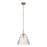 Craftmade Pleated 1 Light Pendant, Premium Bronze/Clear Pleated