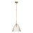 Craftmade Pleated 1 Light Pendant, Premium Bronze/Clear Pleated
