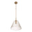 Craftmade Pleated 1 Light Pendant, Premium Bronze/Clear Pleated