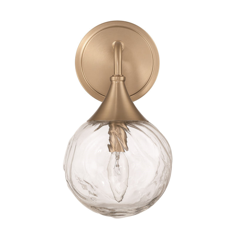 Craftmade Reflection 11in 1-Light Wall Sconce | Modern Premium Bronze and Clear Glass | Bedroom & Hallway Accent Light | Model 61201-CPZ