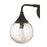 Craftmade Reflection 3 Light Vanity, Flat Black/Clear Textured