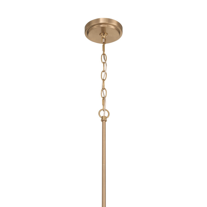 Craftmade Reflection 6 Light Chandelier, Bronze/Clear Textured