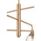 Craftmade Reflection 6 Light Chandelier, Bronze/Clear Textured