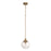 Craftmade Reflection 1 Light Mini Pendant, Bronze/Clear Textured - 61291-CPZ