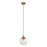 Craftmade Reflection 1 Light Mini Pendant, Bronze/Clear Textured