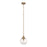 Craftmade Reflection 1 Light Mini Pendant, Bronze/Clear Textured