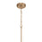 Craftmade Reflection 1 Light Mini Pendant, Bronze/Clear Textured