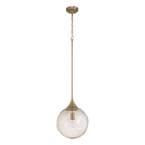 Craftmade Reflection 1 Light Pendant, Premium Bronze/Clear Textured - 61292-CPZ