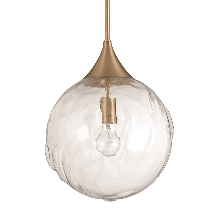 Craftmade Reflection 1 Light Pendant, Premium Bronze/Clear Textured