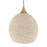 Craftmade Keira 1 Light Pendant, Satin Brass/White