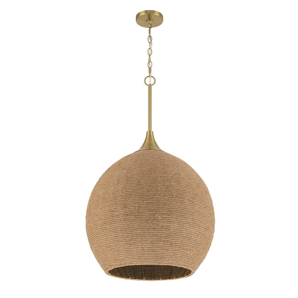 Craftmade Keira 3 Light Pendant, Satin Brass - 61393-SB
