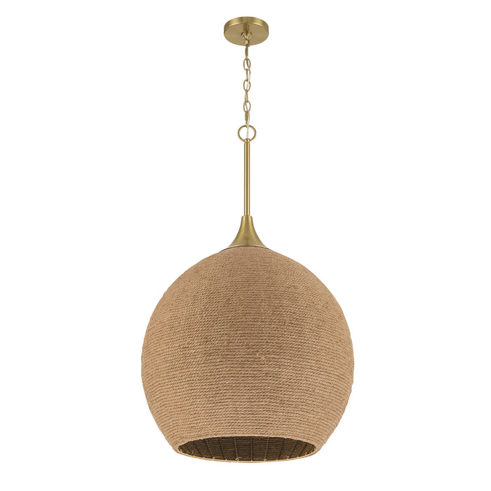 Craftmade Keira 3 Light Pendant, Satin Brass - 61393-SB