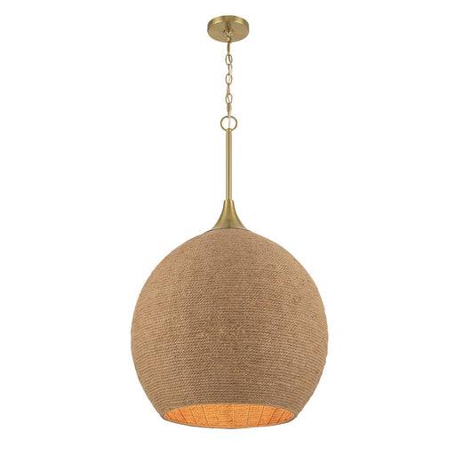 Craftmade Keira 3 Light Pendant, Satin Brass