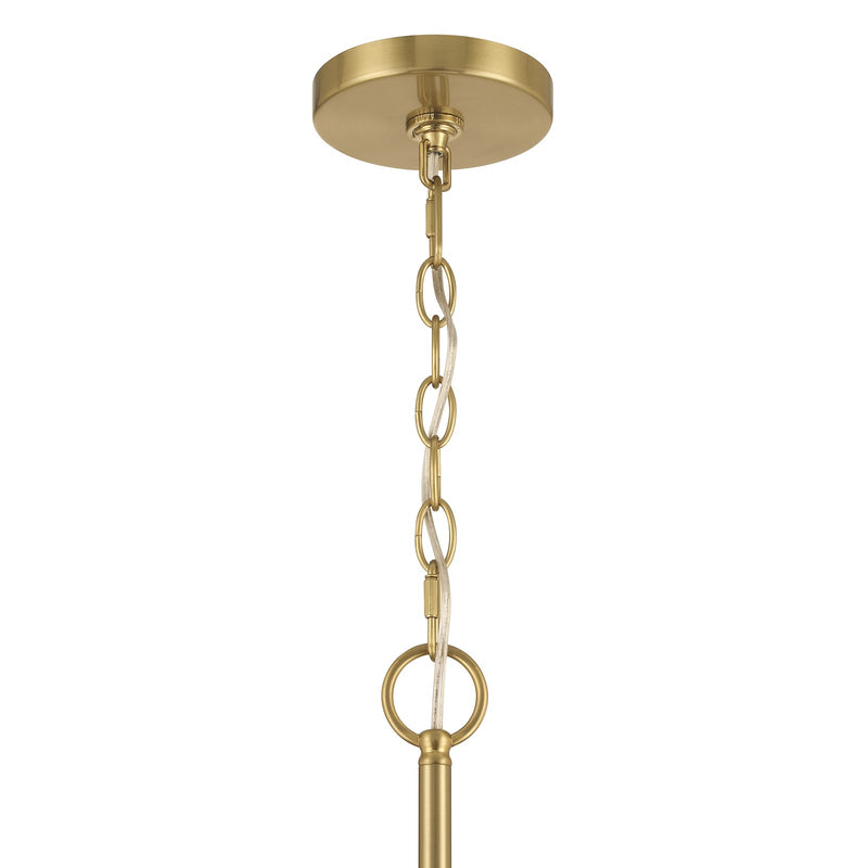Craftmade Keira 3 Light Pendant, Satin Brass